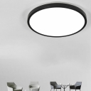 Cylinder Flush Mount Lamp Modern Metal and Arcylic Shade LED Ceiling Light for Corridor