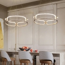 Modern Style Hanging Lights Minimalist Warm Light Chandelier for Living Room Dinning Room Bedroom
