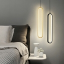 LED Minimalist Style Hanging Ceiling Light 1-Light Modern Hanging Light