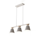 Island Light Fixture 3 Lights Modern Metal Shade Hanging Ceiling Lighting with Muti-Color for Kitchen