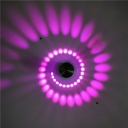 Modern Style Creative Spiral Wall Sconce Light Square Shade RGB Color Wall Lamp for KTV Corridor