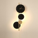 1 Light Round Disc Wall Light Fixtures Contemporary Sconce Light Fixtures