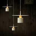 Postmodern Style Metal Hanging Light Minimalisma Style Cylinder Pendant Light for Bedside