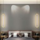 1 Light Gold Nordic Ceiling Lights Metal Modern Minimalist Pendants Light Fixtures for Bedroom