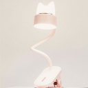 Modernist Clip Stands Plastic Table Light LED Bedroom Study Lamp Reading Book Lamp