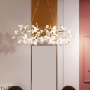 Contemporary Chandeliers Firefly Shape Hanging Ceiling Light for Dining Room Bedroom