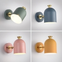Wall Sconce Light Modern Nordic Metal Shade Wall Lighting with Muti-Color for Bedroom
