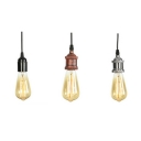 1-Light Pendant Light Fixtures Restoration Style Single Bulb Metal Ceiling Lamp