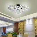 Modern Creative Warm Crystal Wall Sconce Light for Restaurant Hallway and Bedroom