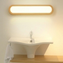 Modern Vanity Mirror Lights Linear Wood Led Vanity Light Fixtures for Bathroom