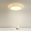 Modern Style LED Flushmount Light Nordic Style Crystal Metal Circle Celling Light for Living Room