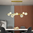 Minimalism Island Lighting 8 Head Pendant Lights for Bar Dining Room