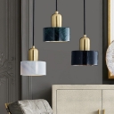 Nordic Style LED Pendant Light Modern Style Stone Metal Hanging Light for Bedside