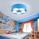 Children's Room Led Flush Light Cartoon Style Flush Ceiling Light Fixture for Bedroom