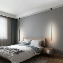 LED Light Bedroom Modern Black Pendant Lighting Fixtures Minimalism Suspension Light