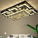 Contemporary Ceiling Lighting Crystal Material Ceiling Light Fixtures for Living Room