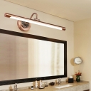 Postmodern Led Vanity Light Strip Linear Wall Mounted Vanity Lights for Bathroom
