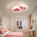 Contemporary Flush Ceiling Light Macaron Style Ceiling Light for Children's Room