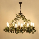 Cone Shaped Pendant Lights Plants Industrial Chandelier Lighting Fixtures for Living Room