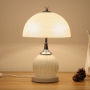 Contemporary Table Light White Glass Nights and Lamp for Bedroom