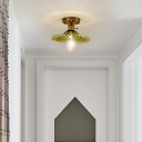 Modern Flush Ceiling Light Fixture Glass Flush Ceiling Lights for Dining Room Corridor