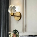 Modern Crystal Metal Decorative Wall Sconce for Hotel and Bedroom Bedside
