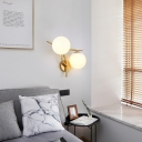 Modern Flush Mount Wall Sconce Glass Wall Lighting Ideas for Bedroom Living Room