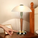 Minimalism Nights and Lamp 1 Light Glass Table Lamp for Bedroom Living Room