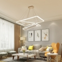 Modern Style Hanging Lights Multi-layer Chandelier for Living Room Dining Room