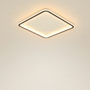 Square Shaped LED Celling Light Modern Style Metal Acrylic Flushmount Light for Bedroom