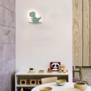 1-Light Sconce Light Fixtures ​Kids Style Dinosaur Shape Acrylic Wall Washer Sconce