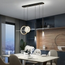 Modern and Simple Dining Room Lamp Hammered Metal Pendant Light