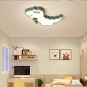 Children's Room Led Flush Mount Light Fixture Cartoon Style Ceiling Light for Bedroom