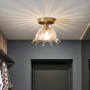 Contemporary Flush Ceiling Light Glass Ceiling Light for Corridor Dining Room