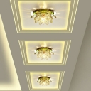 Modern Ceiling Lighting Crystal Ceiling Flush Mount Lights for Corridor Living Room Opening 1.9