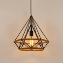 Industrial Style LED Hanging Nordic Style Hemp Rope Metal Pendant Light for Bar Coffee Shop