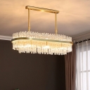 Modern Style Billiard Chandelier Crystal Hanging Ceiling Light for Living Room Hotel Lobby Dining Table