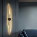 Linear Wall Sconce Light 3 Lights Modern Metal and Arcylic Shade Wall Light for Bedroom
