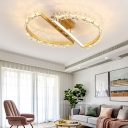 Modern Ceiling Lamp Crystal Material Ceiling Fixture for Bedroom Dining Room