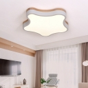 Contemporary Flush Ceiling Light Macaron Ceiling Light for Children's Room Bedroom