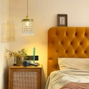 Modern Pendant Light Fixture Crystal Hanging Light Fixtures for Bedroom Living Room