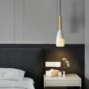 Bowling Shaped LED Pendant Light Modern Style Minimalism Stone Hanging Light for Bedside Bar