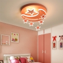 Children's Room Flush Ceiling Light Cartoon Style 7 Light Ceiling Light for Bedroom