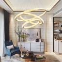 Modernist Ceiling Chandelier Multi-layer Hanging Lights Pendant Light Fixtures for Living Room