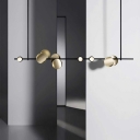 Contemporary Cylindrical Chandelier Lighting Fixtures Metal Pendant Lamp