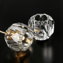 Crystal Globe Modern Mini Pendant Lights 1 Light LED Elegant Ceiling Light Fixtures