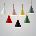 Modern Simple Drop Pendant Multi-Color Down Lighting for Dining Room Children's Room