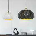 Geometry Chandelier Light Fixture Modern Metal Shade Indoor Hanging Lamp