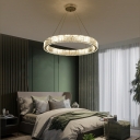 Round Shape Chandelier Lamp Crystal Chandelier Light Fixtures for Living Room Bedroom