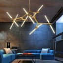 Modern Chandelier Lights LED 14 Lights Minimalism Living Room Hanging Pendant Lights